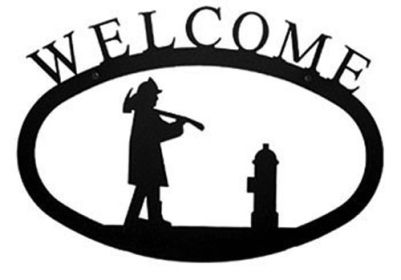 Fireman Welcome Sign (Size: Large)