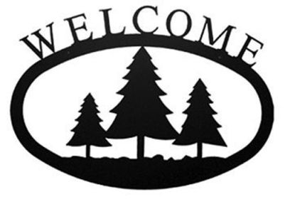 Pine Trees Welcome Sign (Size: Large)