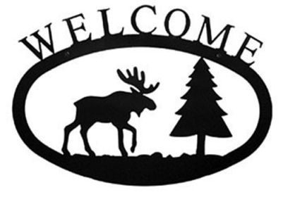 Moose & Pine Welcome Sign (Size: Large)