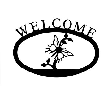 Butterfly Welcome Sign (Size: Large)