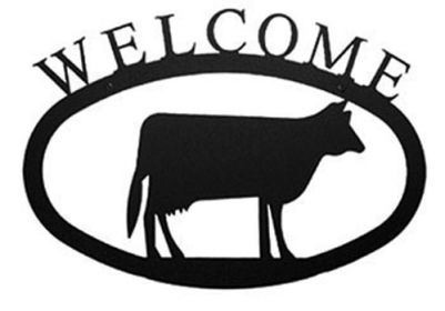 Cow Welcome Sign (Size: Large)