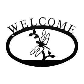 Dragonfly Welcome Sign (Size: Small)