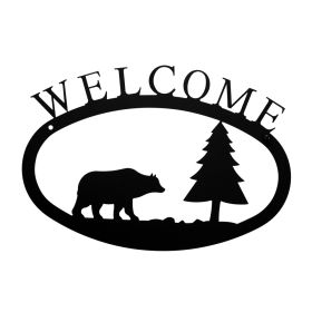 Bear & Pine Welcome Sign (Size: Small)