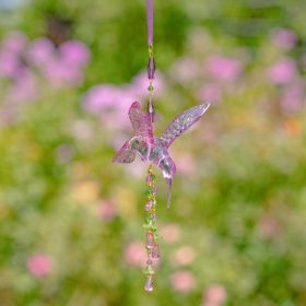 Short Acrylic Hummingbird Chimes in 6 Assorted Colors (Set Number: Set 5)