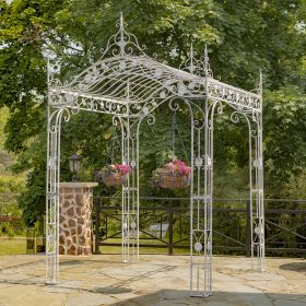 Mahekal Arched Gazebo (Color: Antique White)