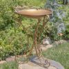 "Three Birds" Round Birdbath