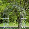 Stephania Garden Arch with Side Plant Stands