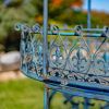 "La Rochelle" Parisian Inspired Flower Cart with Fleur-de-lis Details