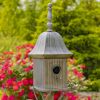 Ava Iron Birdhouse on Stake