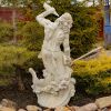 "Peter" the Merman Garden Statue with Seashell Spyglass