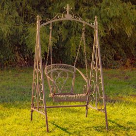 Iron Swing Chair "Bordeaux" (Color: Bronze)