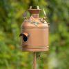 Birdhouse Garden Stake in Antique Copper and Varying Styles