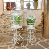 Set of 2 Victorian Style Birdcage Planters  "Copenhagen 1843"