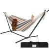 Portable Cotton Hammock with Metal Stand and Carry Case