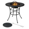 4-in-1 Fire Pit, BBQ Grate, Ice Bucket, & Dining Table