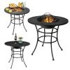 4-in-1 Fire Pit, BBQ Grate, Ice Bucket, & Dining Table