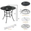 4-in-1 Fire Pit, BBQ Grate, Ice Bucket, & Dining Table