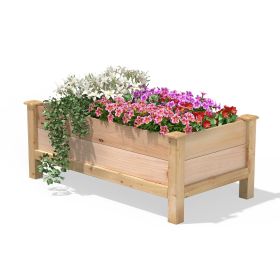 Cedar Elevated Victory Garden Bed (Size: Small)