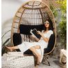 Oversized Wicker Rattan Egg Chair