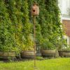 Birdhouse Garden Stake in Antique Copper and Varying Styles