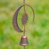 Long Antique Bronze Rain Chain in Fun Shapes