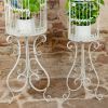 Set of 2 Victorian Style Birdcage Planters  "Copenhagen 1843"