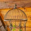 Set of 2 Hourglass Shaped Iron Bird Cage Plant Stands "London 1820"