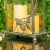 Rectangular Glass Butterfly Lanterns