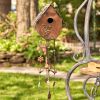 Hanging Birdhouse with Wind Chime and Varying House Styles