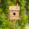 Birdhouse Garden Stake in Antique Copper and Varying Styles