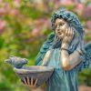 Angel Statue with Birdbath "Jazmin"