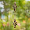 Long Antique Bronze Rain Chain in Fun Shapes