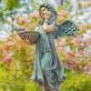 Angel Statue with Birdbath "Jazmin"