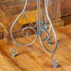 Set of 2 Hourglass Shaped Iron Bird Cage Plant Stands "London 1820"