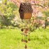 Hanging Birdhouse with Wind Chime and Varying House Styles