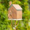 Birdhouse Garden Stake in Antique Copper and Varying Styles