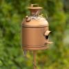 Birdhouse Garden Stake in Antique Copper and Varying Styles