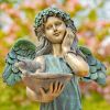 Angel Statue with Birdbath "Jazmin"