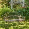 Garden Bench with Curved Back "Paris 1968"