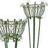 Set of 2 Tall Iron Basket Plant Stands