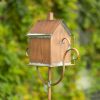 Birdhouse Garden Stake in Antique Copper and Varying Styles