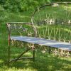 Garden Bench with Curved Back "Paris 1968"