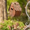 Hanging Birdhouse with Wind Chime and Varying House Styles