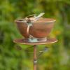 Birdhouse Garden Stake in Antique Copper and Varying Styles